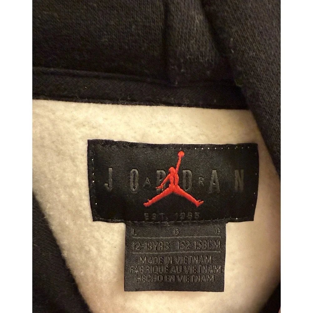 Nike Air Jordan hoodie (Youth XL)‎ White/black/red